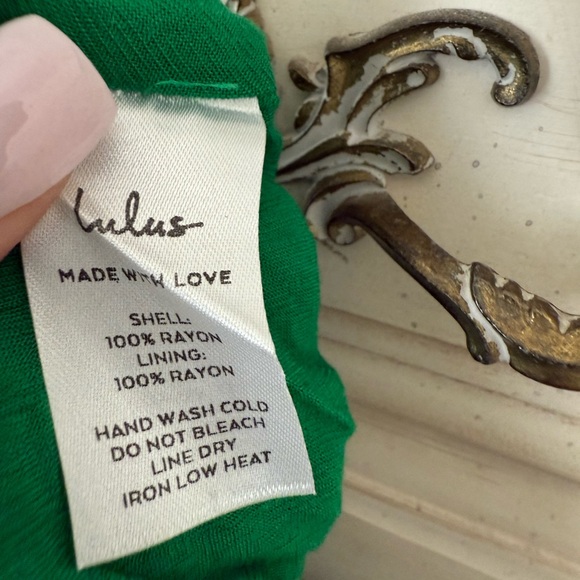 Lulus Green Smocked Midi Dress - Picture 8 of 8